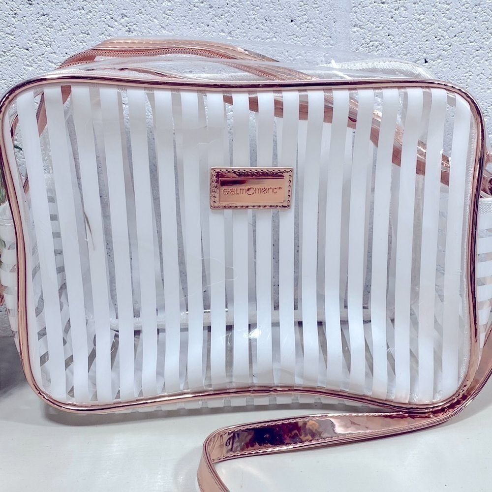 Gelmoment see through clear and white striped bag​​​​​​​​​​​​​​​​​​